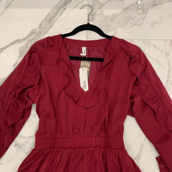 SOLD!! NEW Boutique Holiday Christmas Party Dress Red, - Picture 4 of 11